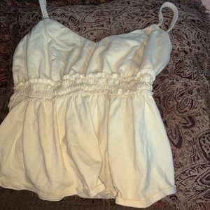 White babydoll crop